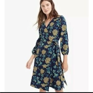 Jcrew Floral Wrap Dress